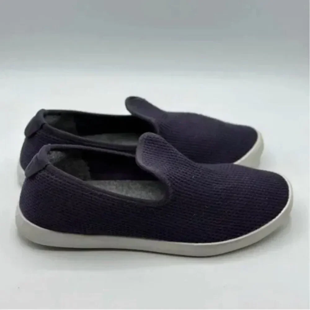 allbird's Women's Tree Loungers Slip On Sneakers/Loafers Wool Purple Size 10